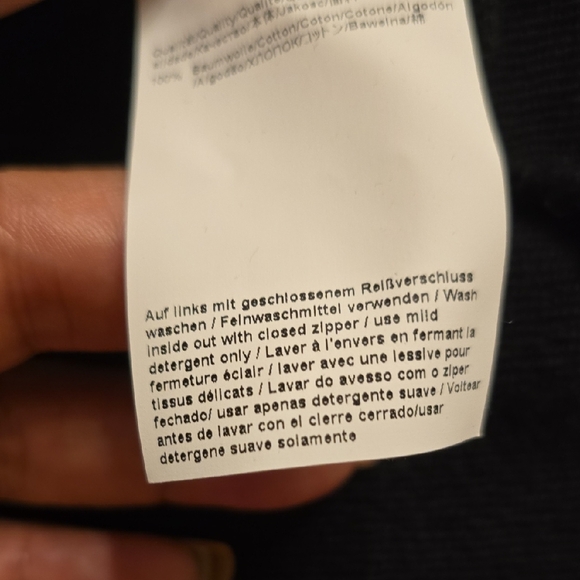 HUGO Navy Asymmetrical Zip Hoodie - Picture 13 of 16